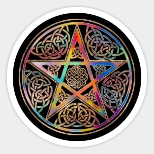 Glowing Pentagram Ornament Sticker